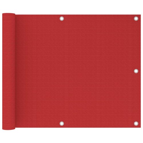 piros HDPE erkélytakaró 75 x 600 cm