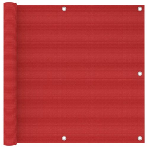 piros HDPE erkélytakaró 90 x 300 cm