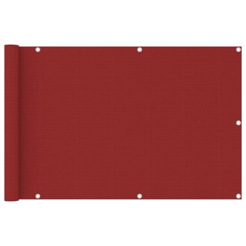 piros HDPE erkélyparaván 90 x 400 cm