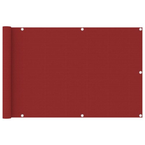 piros HDPE erkélyparaván 90 x 400 cm