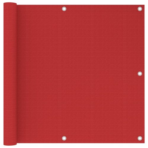 piros HDPE erkélytakaró 90 x 500 cm