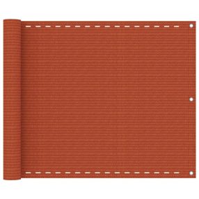 narancssárga HDPE erkélytakaró 75 x 300 cm