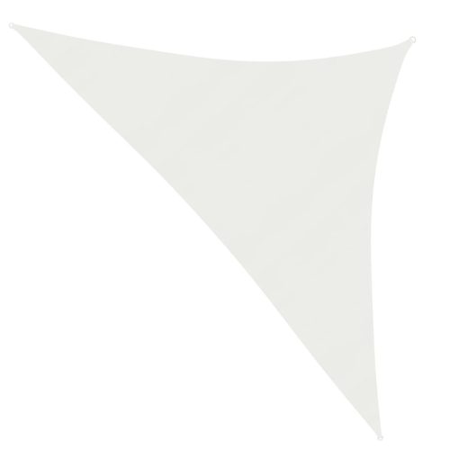 fehér HDPE napvitorla 160 g/m² 3,5 x 3,5 x 4,9 m