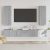 vidaXL 5 részes szürke sonoma színű szerelt fa TV-szekrényszett
