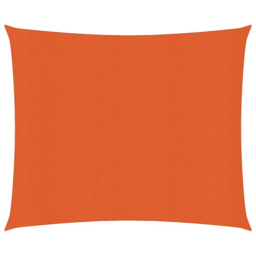 narancssárga HDPE napvitorla 160 g/m² 3,6 x 3,6 m