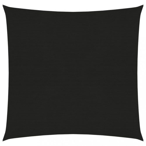 fekete HDPE napvitorla 160 g/m² 2,5 x 2,5 m