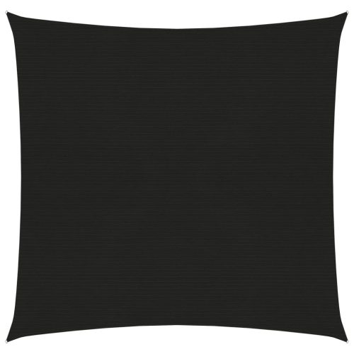 fekete HDPE napvitorla 160 g/m² 3,6 x 3,6 m