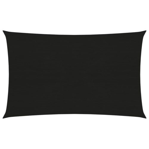 fekete HDPE napvitorla 160 g/m² 2 x 4,5 m