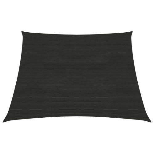  fekete HDPE napvitorla 160 g/m² 3/4 x 2