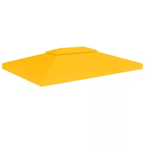 sárga kétszintes pavilon-tetőponyva 310 g/m² 4 x 3 m