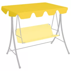 sárga csere ponyva kerti hintaágyhoz 150/130 x 105/70 cm