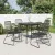 4 db fekete PVC rattan kerti szék 58 x 59 x 85,5 cm