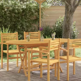   Tömör eukaliptuszfa összecsukható kerti asztal 160 x 85 x 75 cm