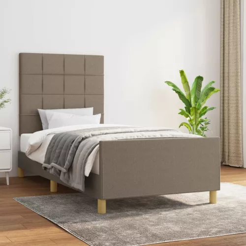 vidaXL ágykeret matrac nélkül tópszínű 80x200 cm szövet 80x200 cm
