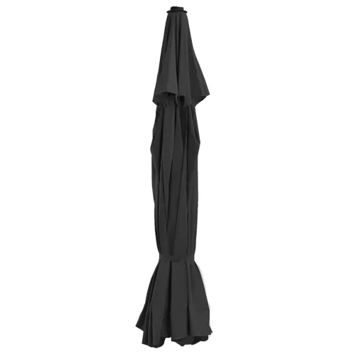 vidaXL fekete kültéri napernyő csereponyva 515 cm