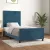sötétkék bársony ágykeret matrac nélkül 90x200 cm