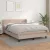 vidaXL cappuccino színű műbőr rugós ágy matraccal 140 x 190 cm