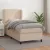 vidaXL cappuccino színű műbőr rugós ágy matraccal 90 x 190 cm