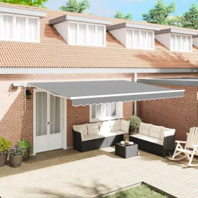   vidaXL Napernyő keret LED -es lámpákkal Fehér 450 × 300 cm Alumínium