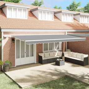   vidaXL Napernyő keret LED -es lámpákkal Fehér 600 × 300 cm Alumínium