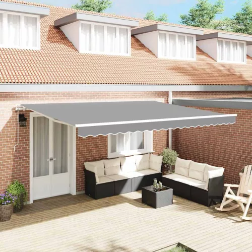 vidaXL Napernyő keret Fehér 500 × 300 cm Alumínium