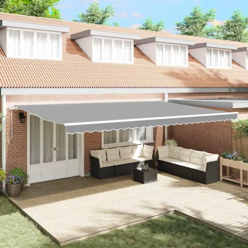 vidaXL Napernyő keret Fehér 600 × 300 cm Alumínium