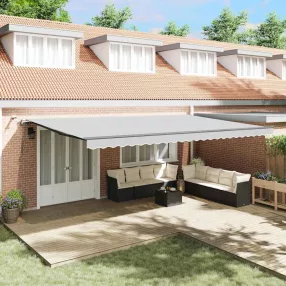 vidaXL Napernyő keret Antracit 600 × 350 cm Alumínium