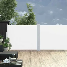   krémszínű kihúzható oldalsó terasz-napellenző 170 x 1200 cm