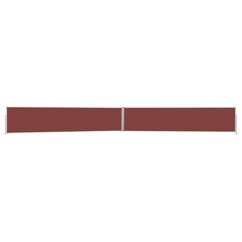  barna kihúzható oldalsó terasz-napellenző 170 x 1200 cm
