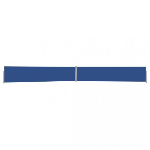 vidaXL kék kihúzható oldalsó terasz-napellenző 170 x 1200 cm