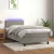 világosszürke bársony rugós és LED-es ágy matraccal 80 x 200 cm