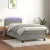 vidaXL világosszürke bársony rugós és LED-es ágy matraccal 100x200 cm