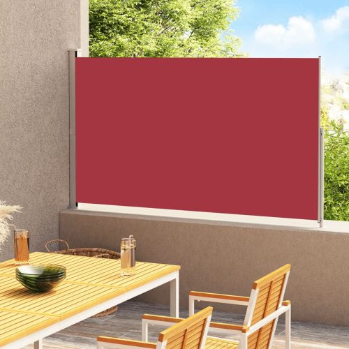 piros behúzható oldalsó terasznapellenző 220 x 300 cm