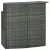 Szürke polyrattan kerti bárasztal 120 x 55 x 110 cm