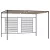 Tópszínű pavilon behúzható tetővel 3 x 4 x 2,3 m 180 g/m²