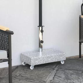   vidaXL világosszürke gránit napernyőtalp 45 x 25 x 8,3 cm