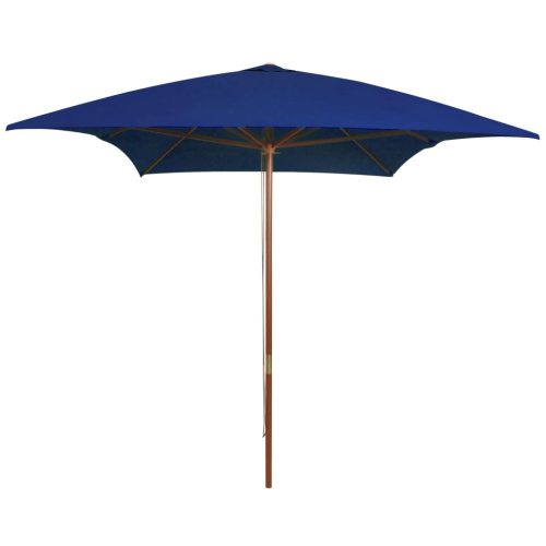 Kék kültéri napernyő farúddal 200 x 300 cm