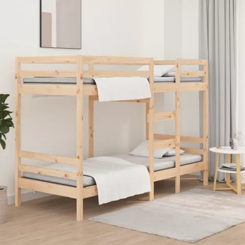 tömör fenyőfa emeletes ágy matrac nélkül 90 x 190 cm