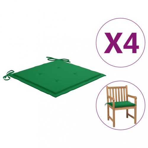 4 db zöld párna kerti székhez 50 x 50 x 4 cm