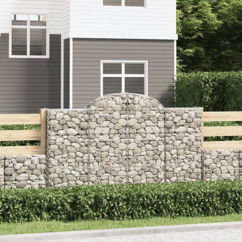  15 db íves horganyzott vas gabion kosár 200x30x120/140 cm