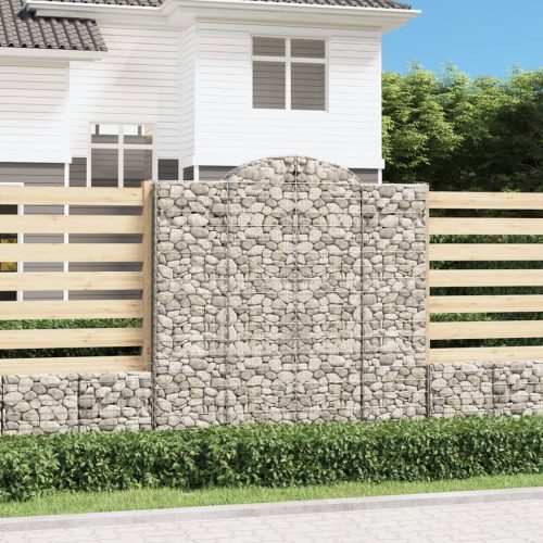 5 db íves horganyzott vas gabion kosár 200x30x200/220 cm