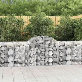 25 db íves horganyzott vas gabion kosár 200x50x80/100 cm