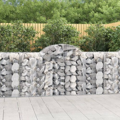  25 db íves horganyzott vas gabion kosár 200x50x100/120 cm