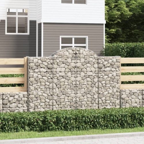  11 db íves horganyzott vas gabion kosár 200x50x140/160 cm