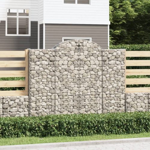  11 db íves horganyzott vas gabion kosár 200x50x160/180 cm