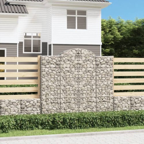  5 db íves horganyzott vas gabion kosár 200x50x180/200 cm