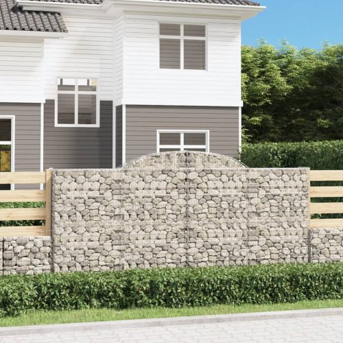  12 db íves horganyzott vas gabion kosár 300x30x140/160 cm