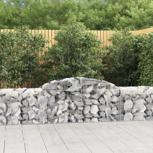 12 db íves horganyzott vas gabion kosár 300x50x60/80 cm
