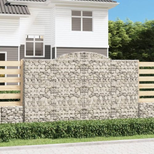  2 db íves horganyzott vas gabion kosár 300x50x180/200 cm