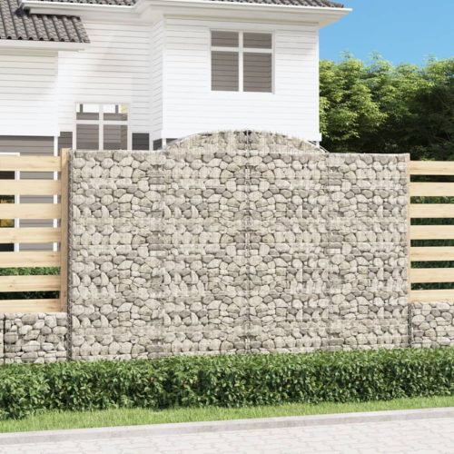 4 db íves horganyzott vas gabion kosár 300x50x200/220 cm